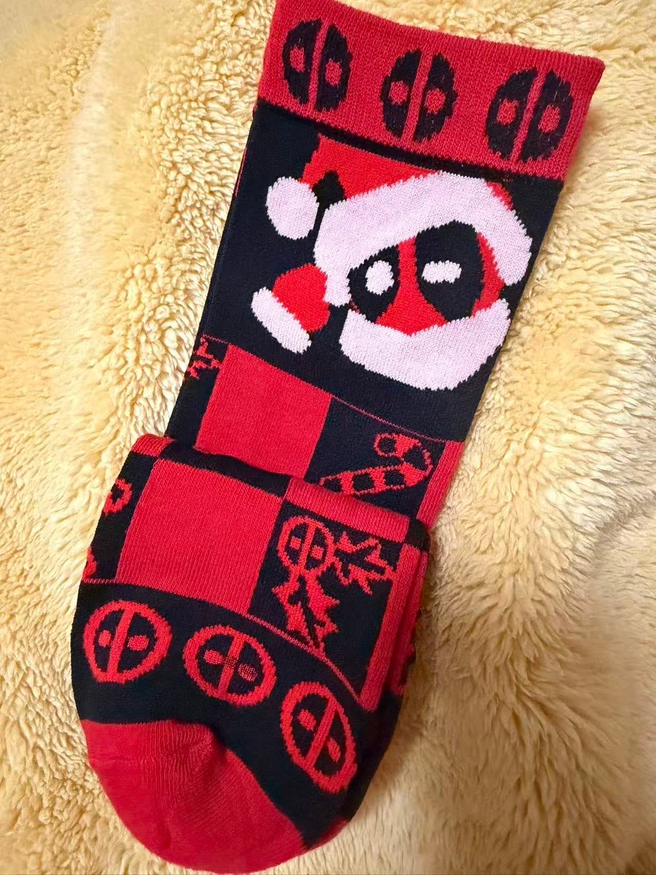 Dp fan-made content Christmas socks