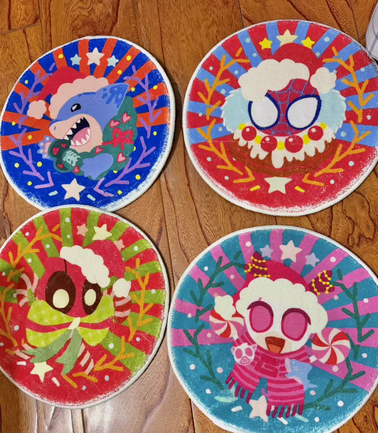 Marvel fan made Christmas seat cushion(carpet)