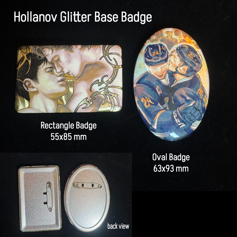 Hollanov Glitter Base Badg