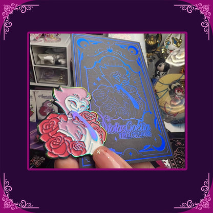 HB stolas-Fan Art Edition Rainbow Plated Enamel Pin-affection