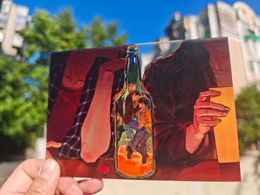 Brewed to Last Acrylic Photocard shell iridescent