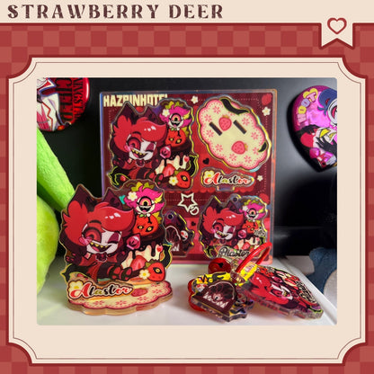 HH| Alastor-Fan Art Acrylic Standee-strawberry deer