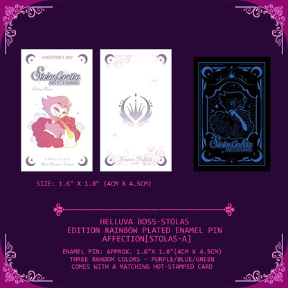 HB stolas-Fan Art Edition Rainbow Plated Enamel Pin-affection