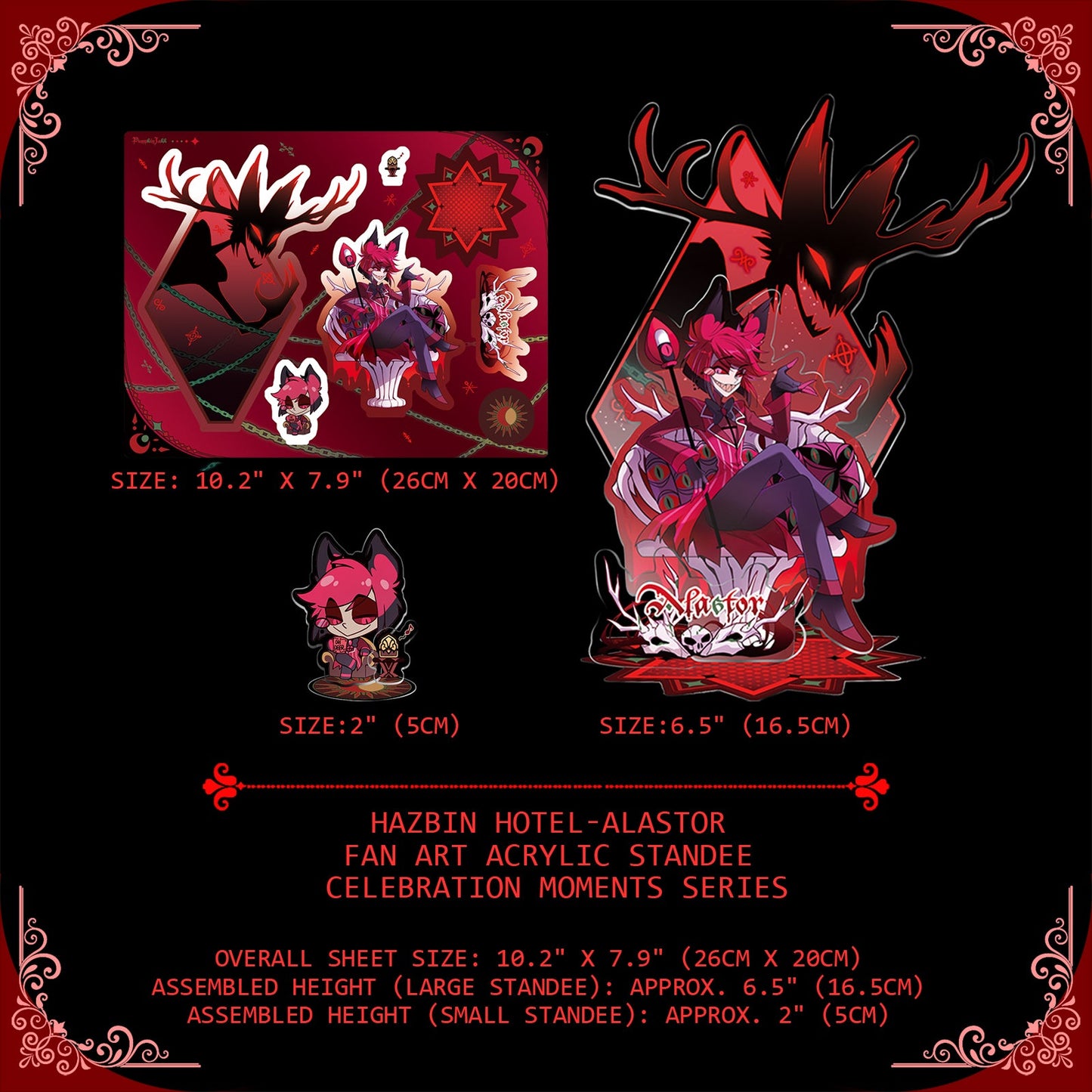 Alastor-Fan Art Acrylic Standee-Celebration Moments Series