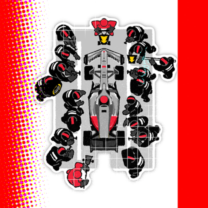 [Pre-order] F1 Box Box Magnetic Keychain Holder