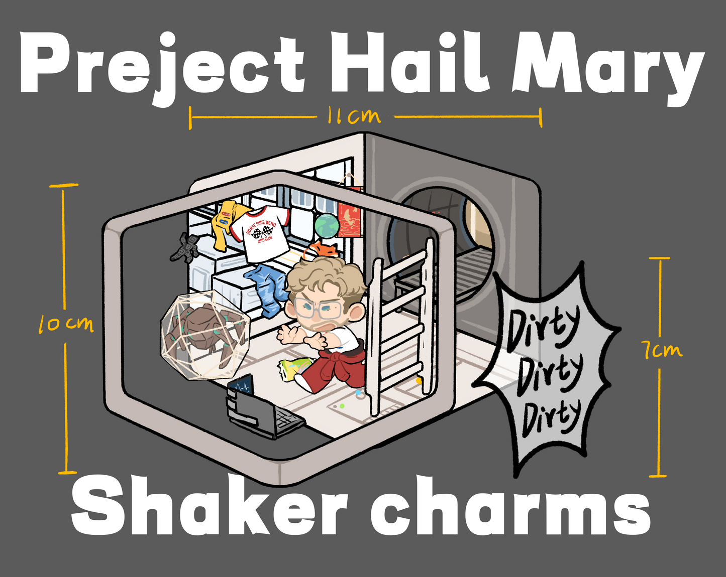[Pre-order] PHM-Dirty ship shaker charms