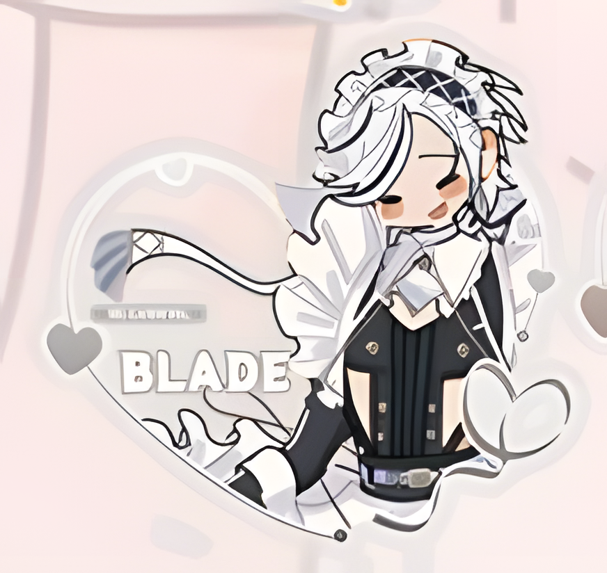 "at your service" sticker&Acrylic pendants