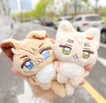 [Pre-order]Little Wolf and Little Meow 10cm Plush Doll