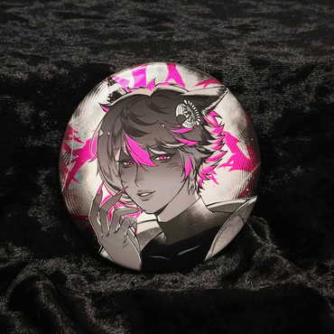 FINALFANTASY XIV FF14 The Arcadion 75mm Double-Sided Holographic Badge