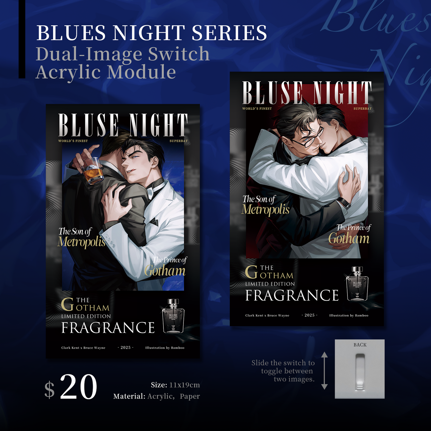 [In stock] BLUES NIGHT SERIES Acrylic Module & Signature Card