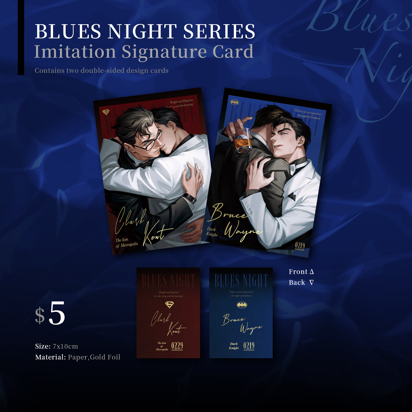 [In stock] BLUES NIGHT SERIES Acrylic Module & Signature Card