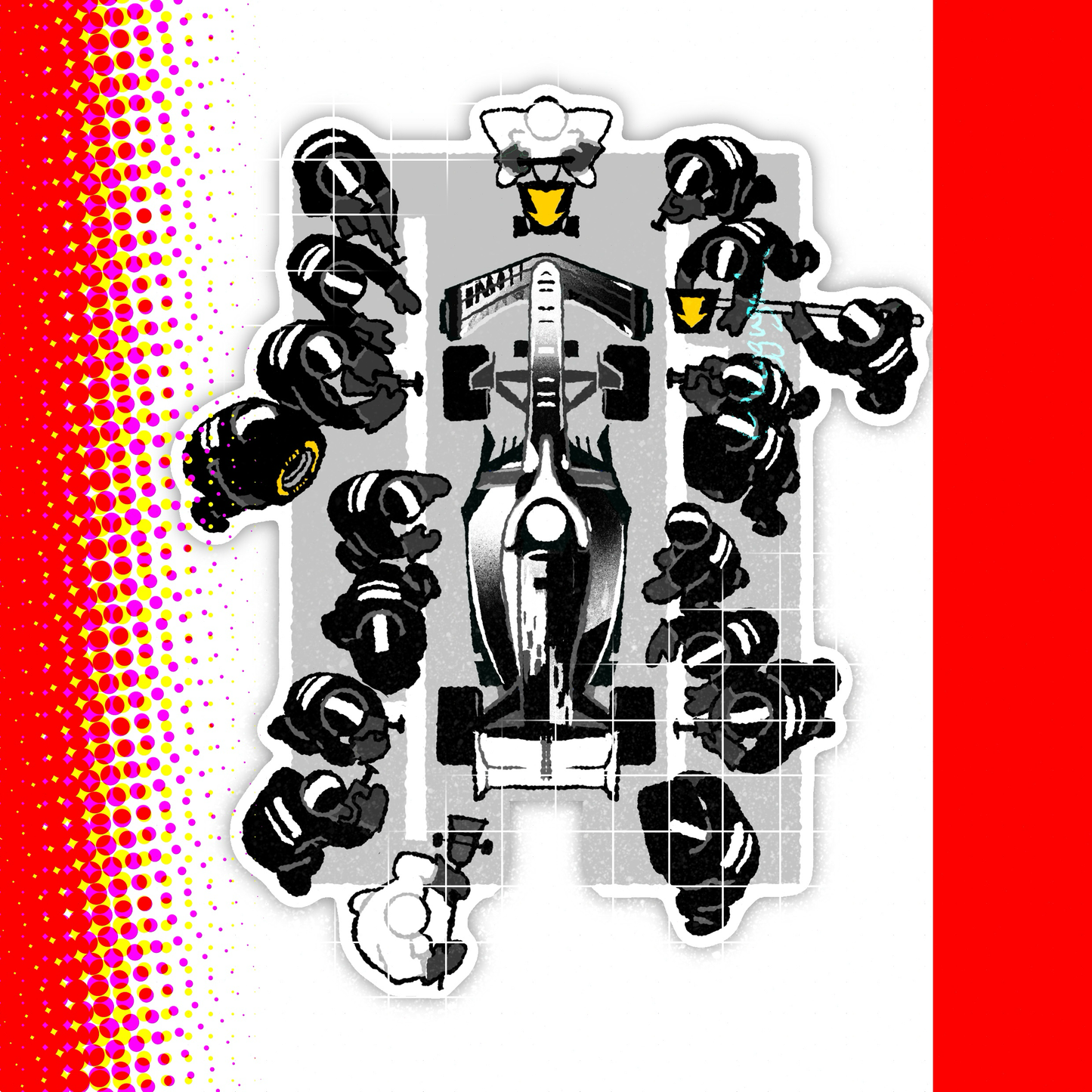 [Pre-order] F1 Box Box Magnetic Keychain Holder