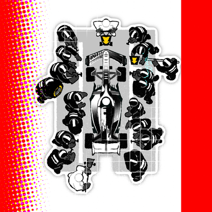 [Pre-order] F1 Box Box Magnetic Keychain Holder