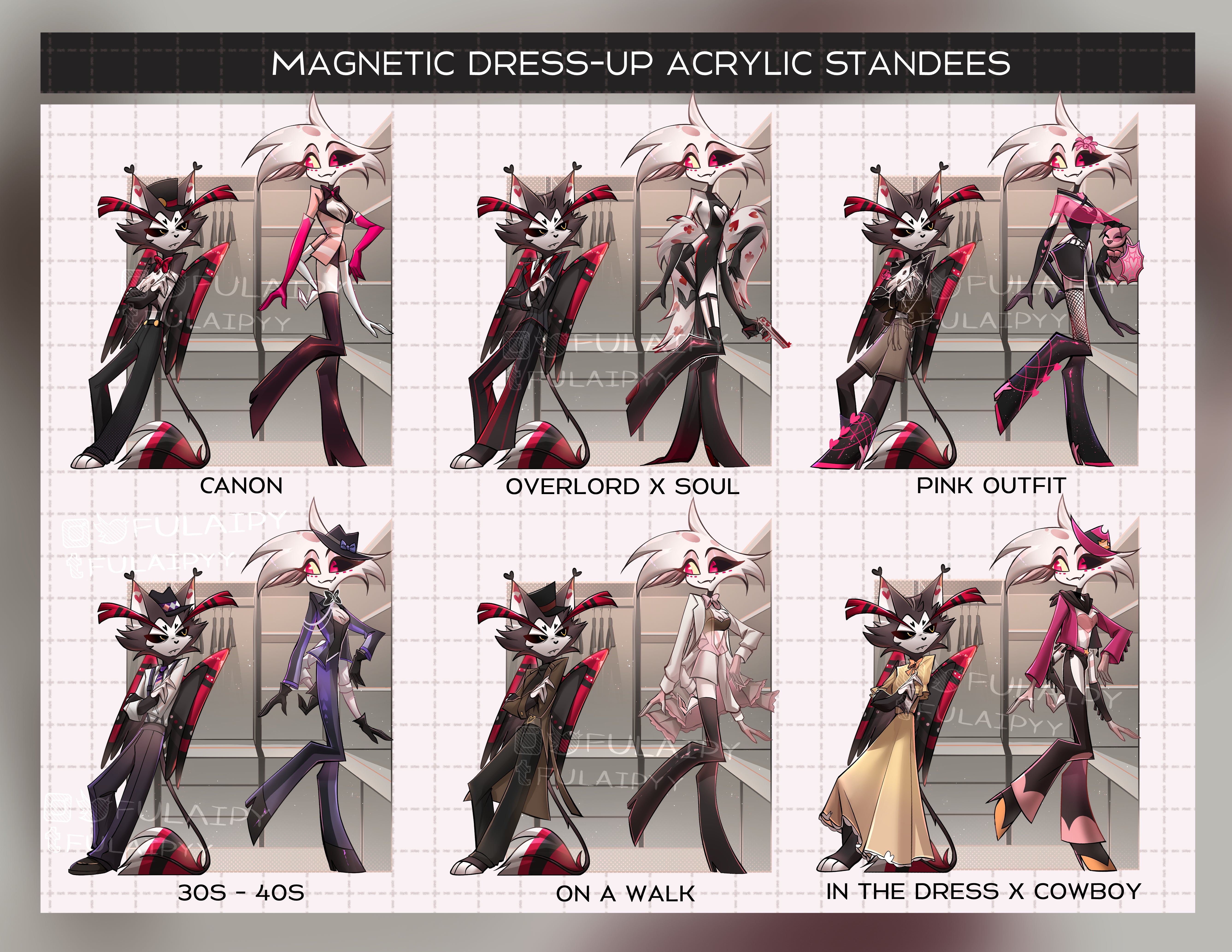 Pre-order] Magnetic Dress-Up Acrylic Standee – Huskerdust – StarrToy