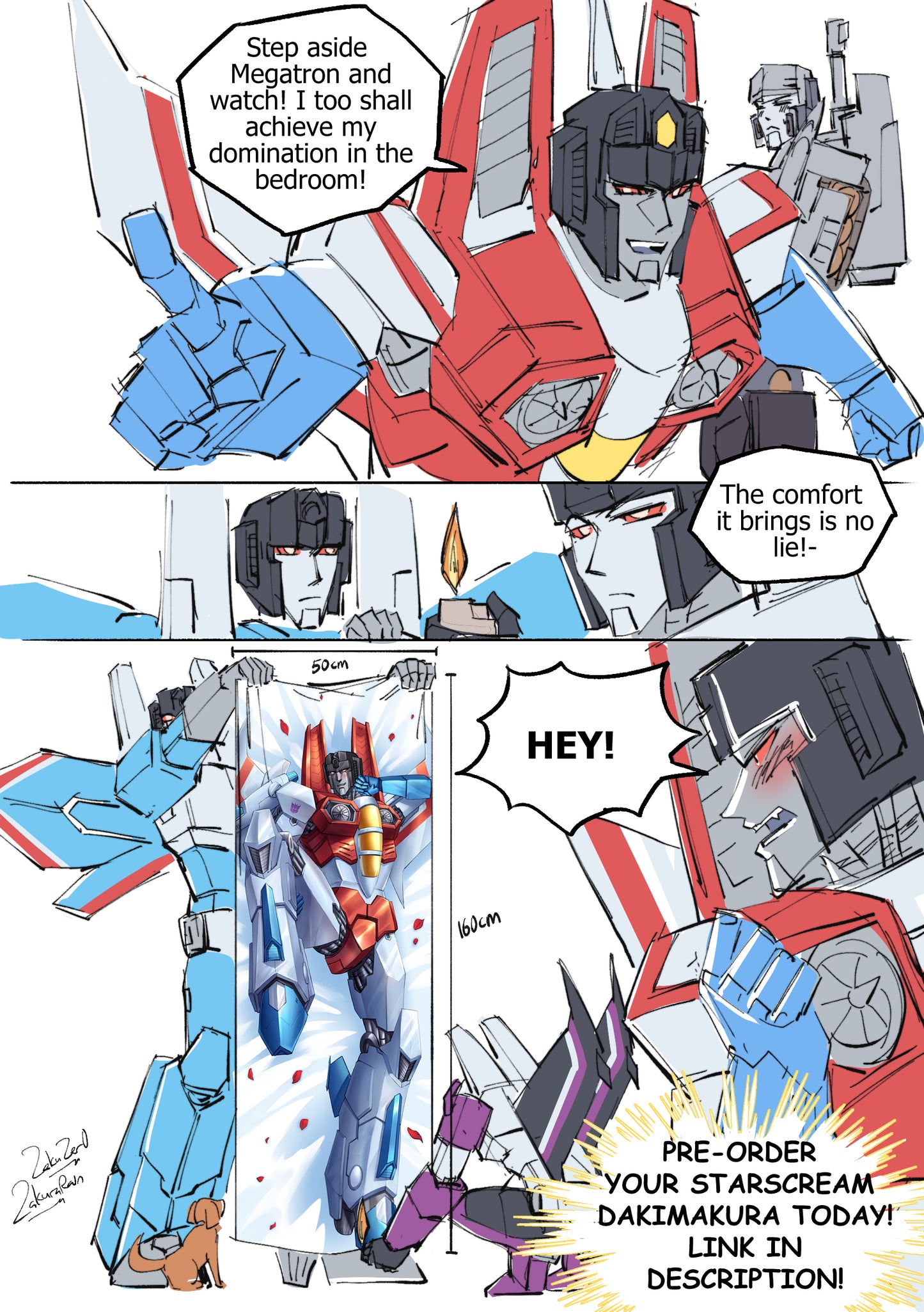 [Pre-Order]Starscream life-size pillowcase
