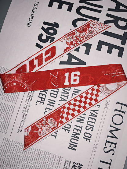 [In-stock]F1 drivers' skinny scarf ribbon