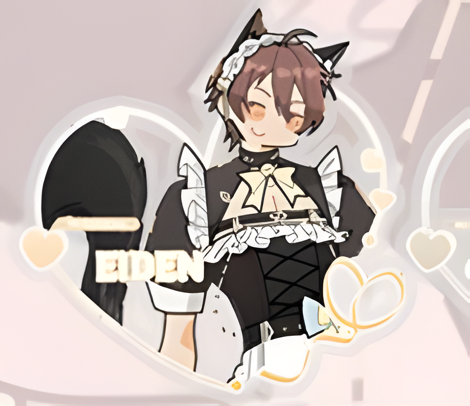 "at your service" sticker&Acrylic pendants