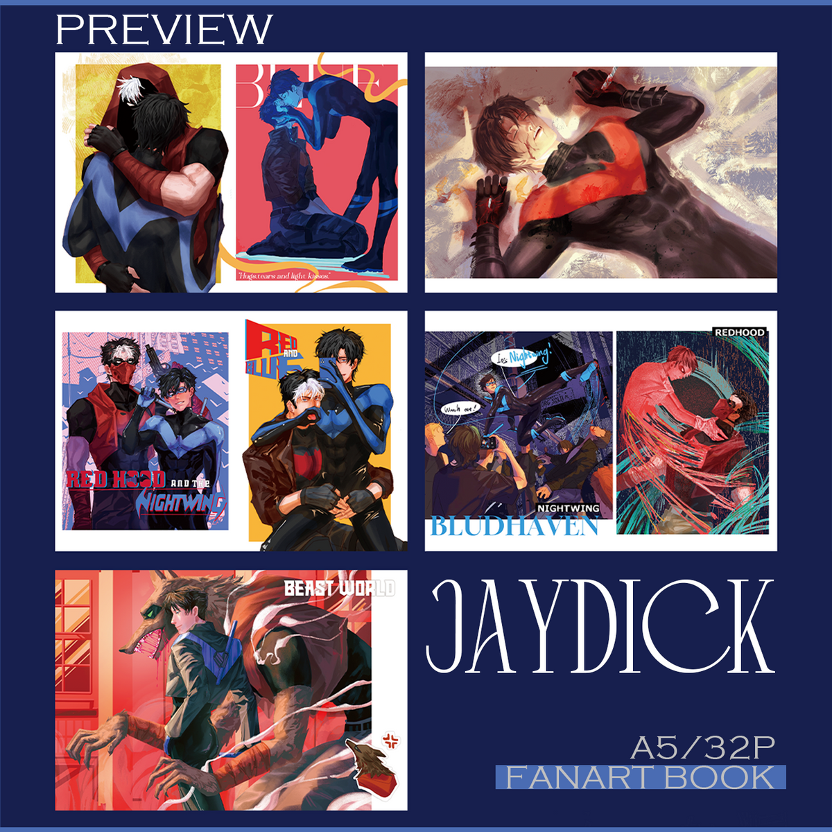 Jaydick Fanart Book & Imitation signature card