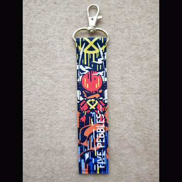 Iterators Double-Sided Woven Label Keychain