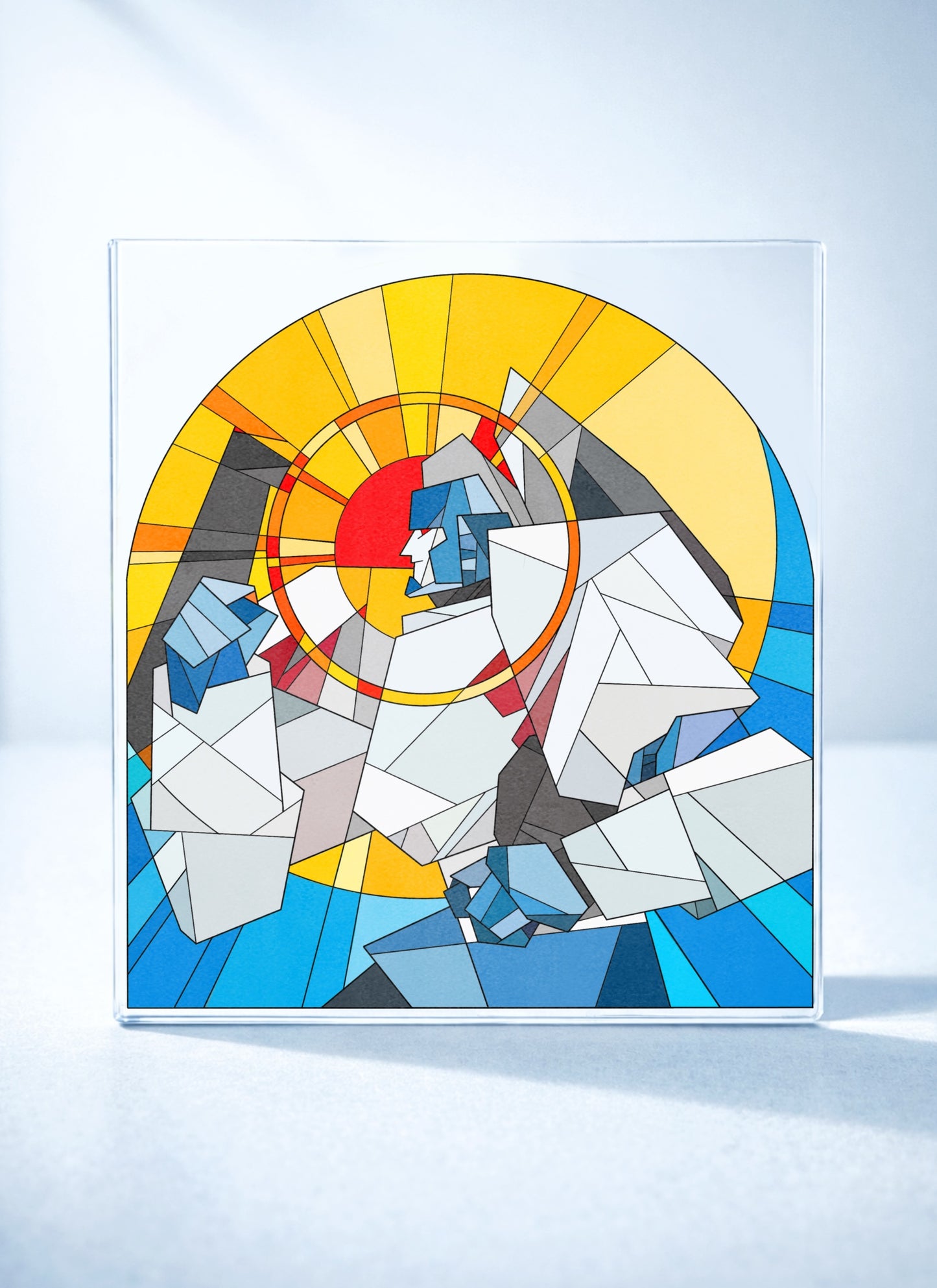 [Pre-order] Megatron Stained Glass Acrylic Plate