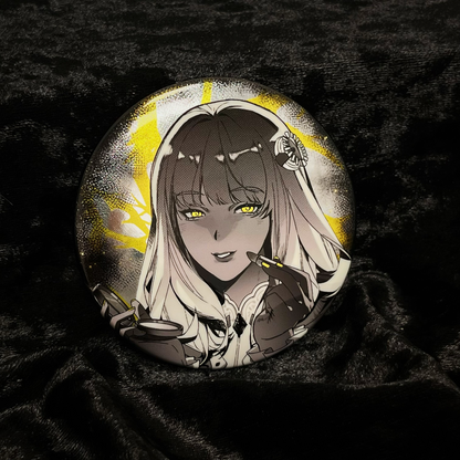 FINALFANTASY XIV FF14 The Arcadion 75mm Double-Sided Holographic Badge