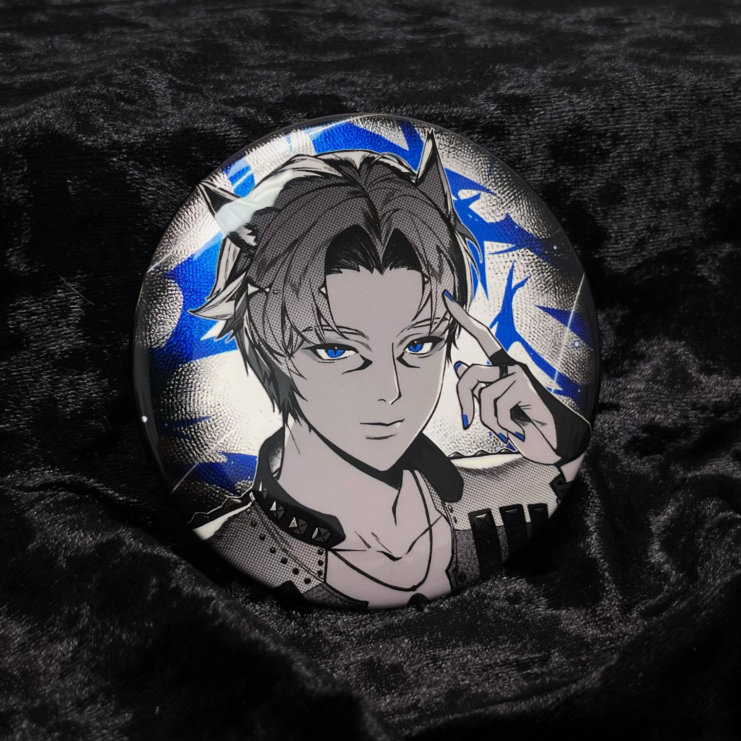 FINALFANTASY XIV FF14 The Arcadion 75mm Double-Sided Holographic Badge