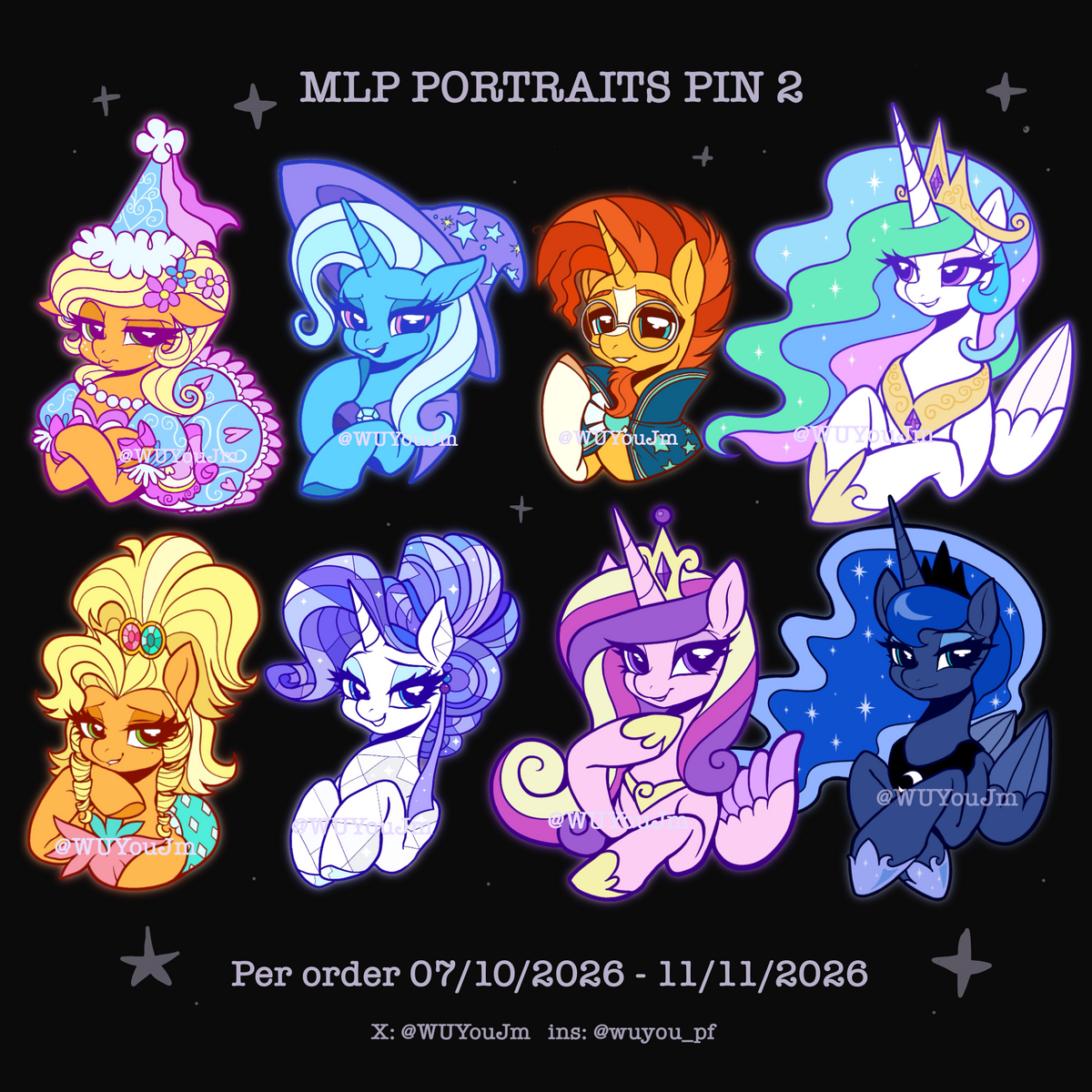 [Pre-order] MLP Portraits Pin 2