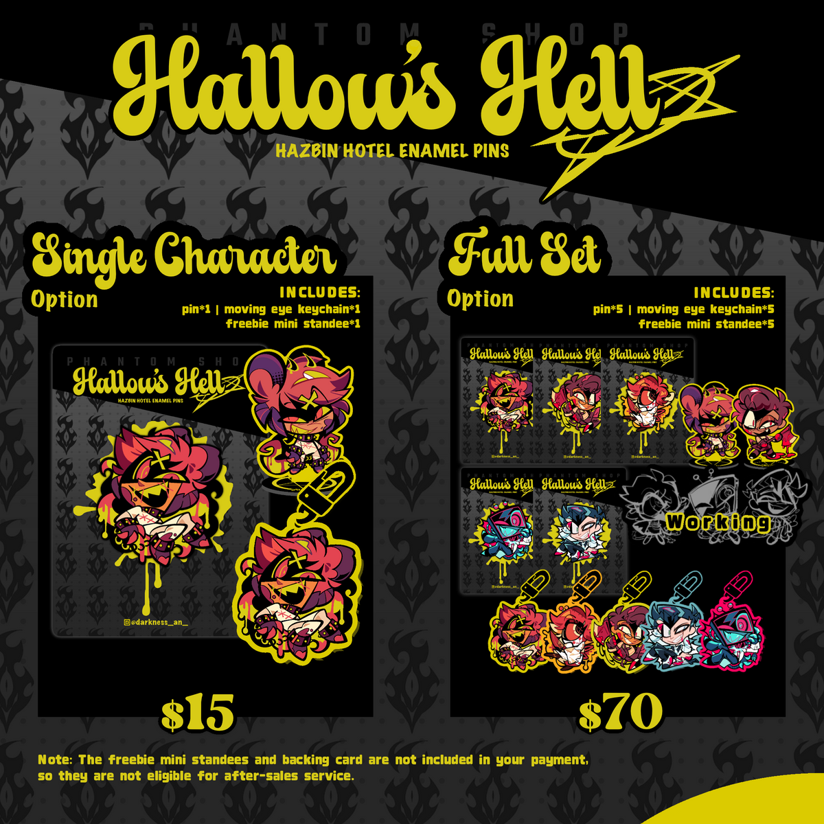[Pre-order]Hallow’s Hell | Hazbin Hotel Fanmade Enamel Pins