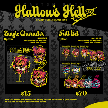 [Pre-order]Hallow’s Hell | Hazbin Hotel Fanmade Enamel Pins