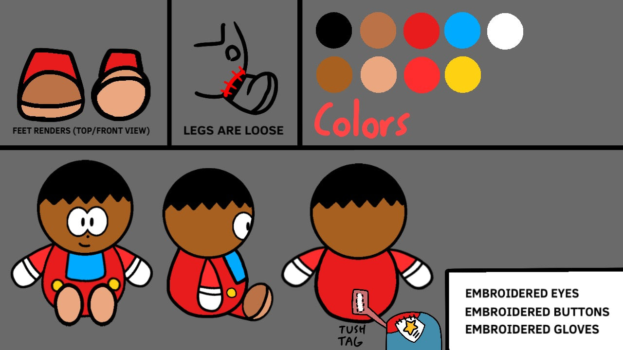 StarrToy X MarioMiibo - Miibo Plushie