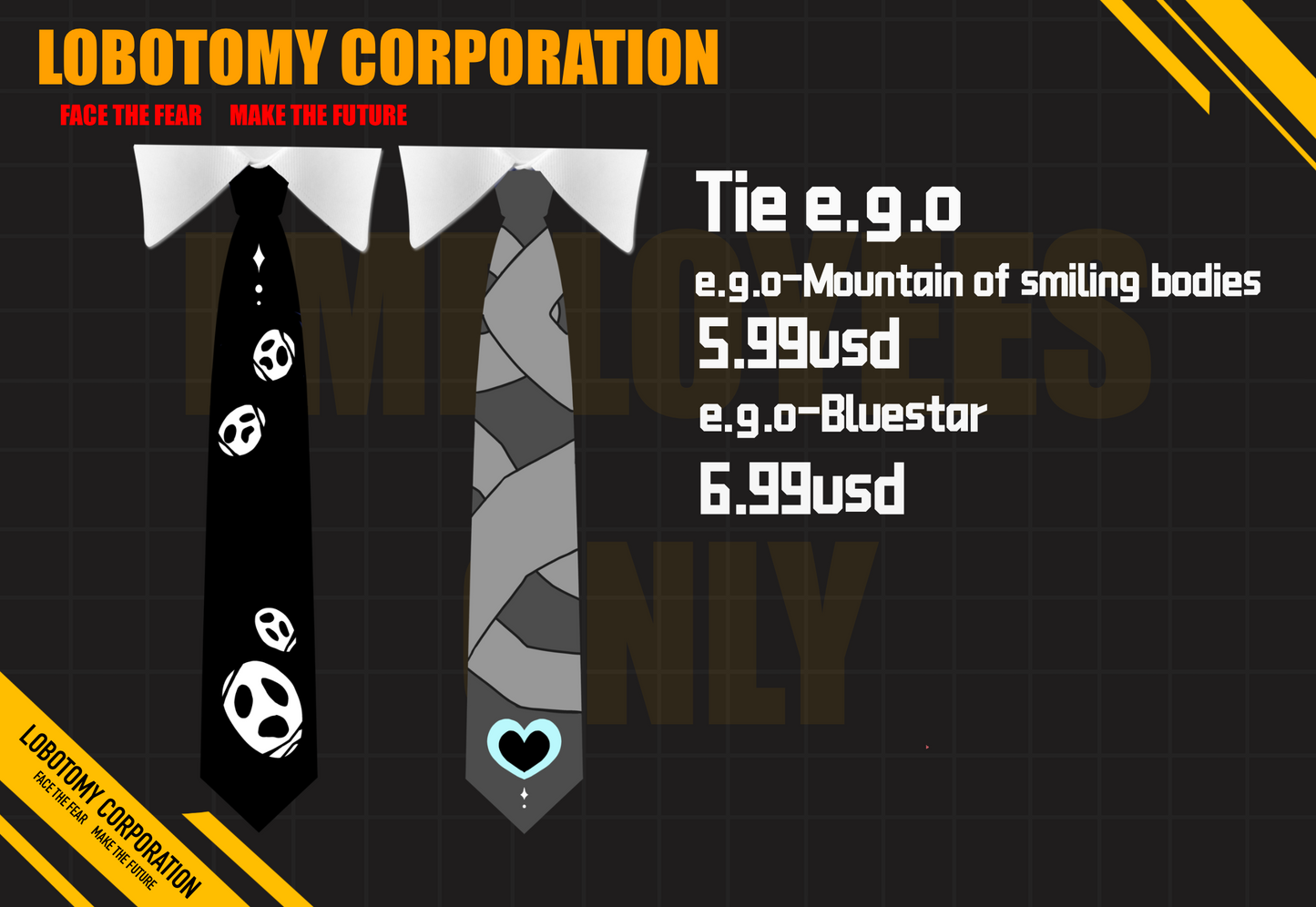 [Pre-order] Lobotomy Corporation e.g.o Tie