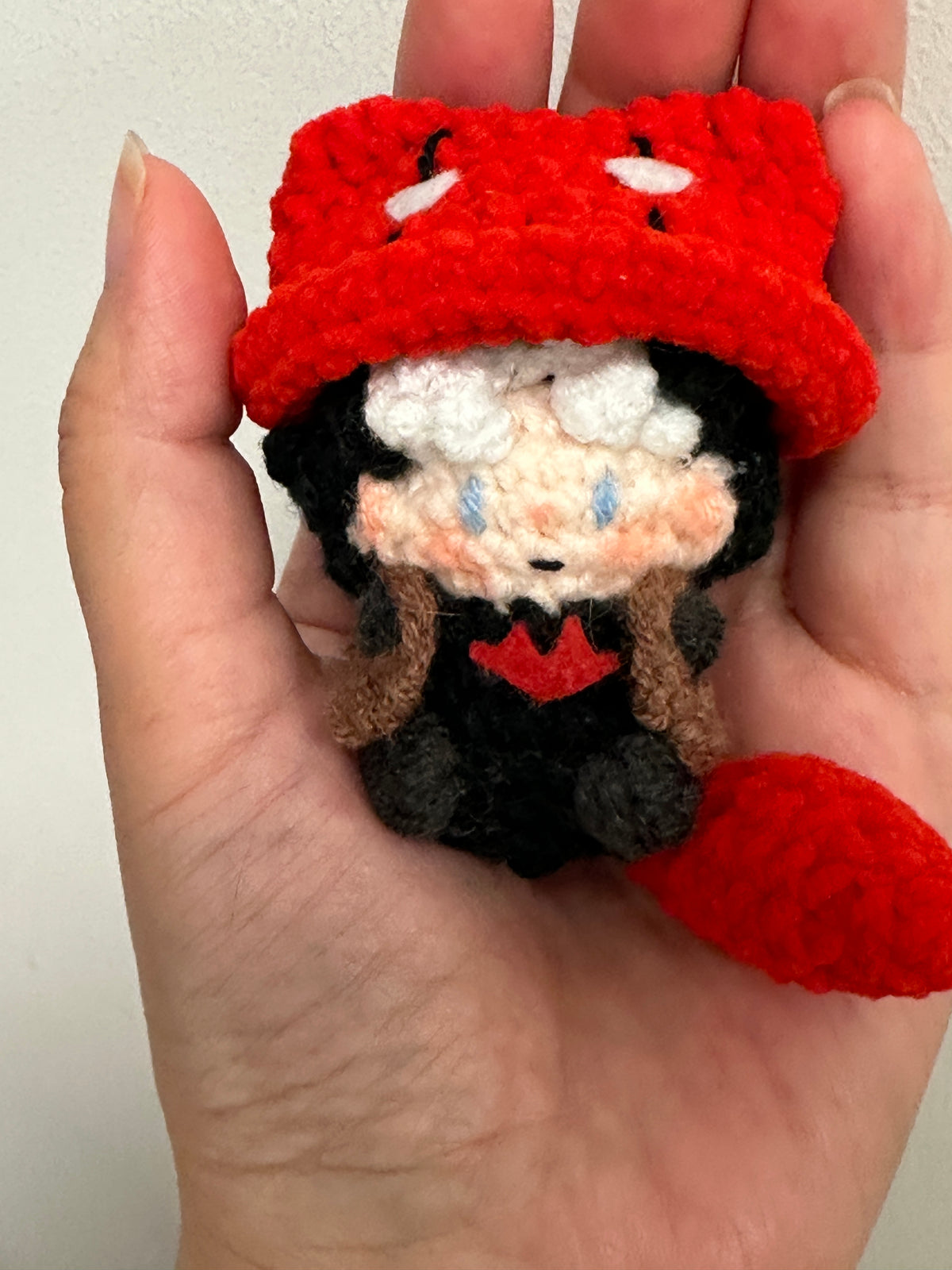 Red Hood Leader's Handmade Knitted Doll