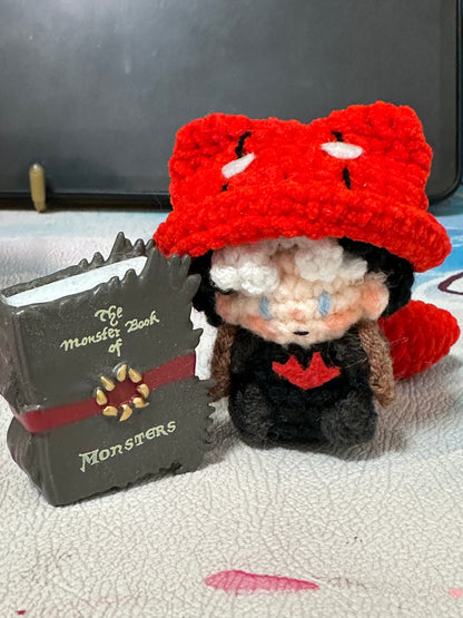 Red Hood Leader's Handmade Knitted Doll