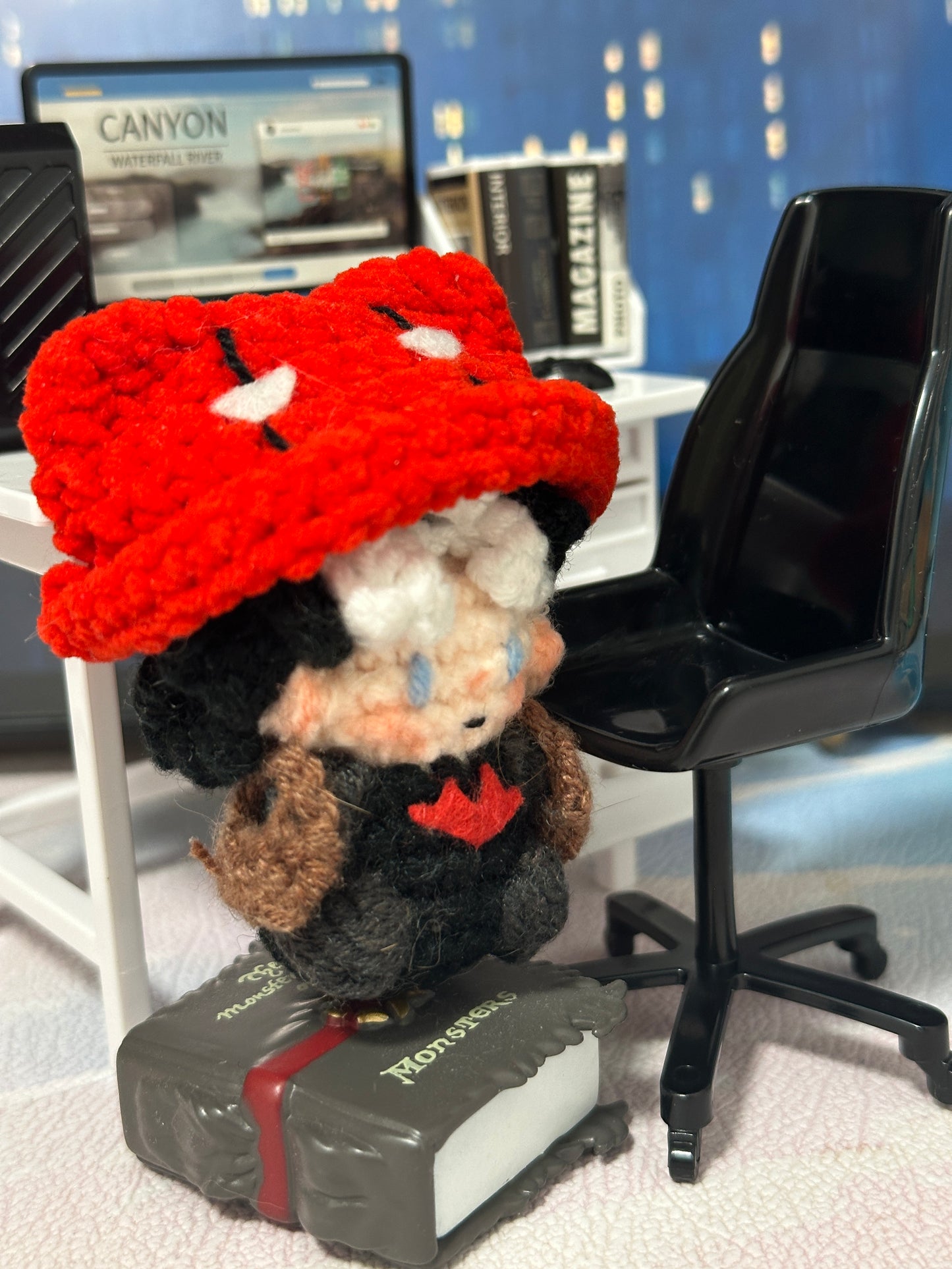 Red Hood Leader's Handmade Knitted Doll