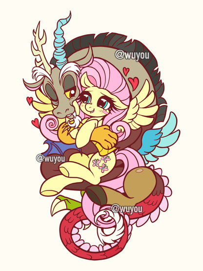 [Pre-order] MLP Discord & Fluttershy Pin