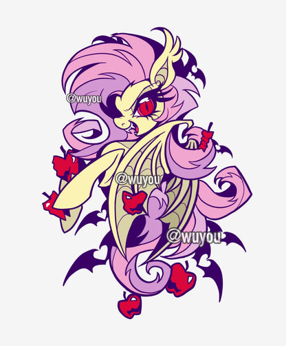 [Pre-order] MLP Bat Fluttershy “Apple-Crazy” Enamel Pins