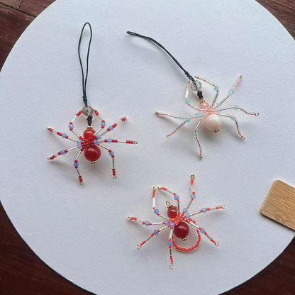 Handmade small spider jewelry pendant