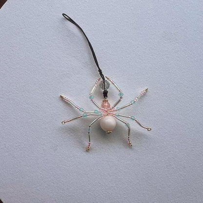 Handmade small spider jewelry pendant