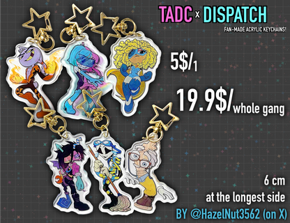 [Pre-order]TADCxDISPATCH fanmade acrylic keychains