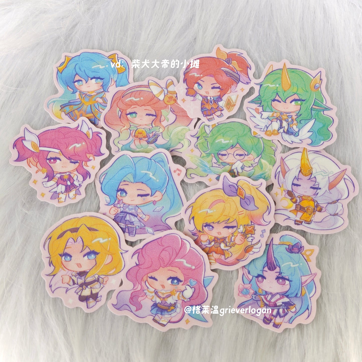 Chibi Champion Series：Badges&stickers