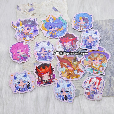 Chibi Champion Series：Badges&stickers