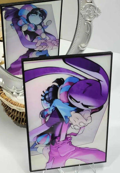[Pre-order]"Bonded by choice" - Funnybunny (Jax & Pomni) Two Sided Acrilic Shikishi