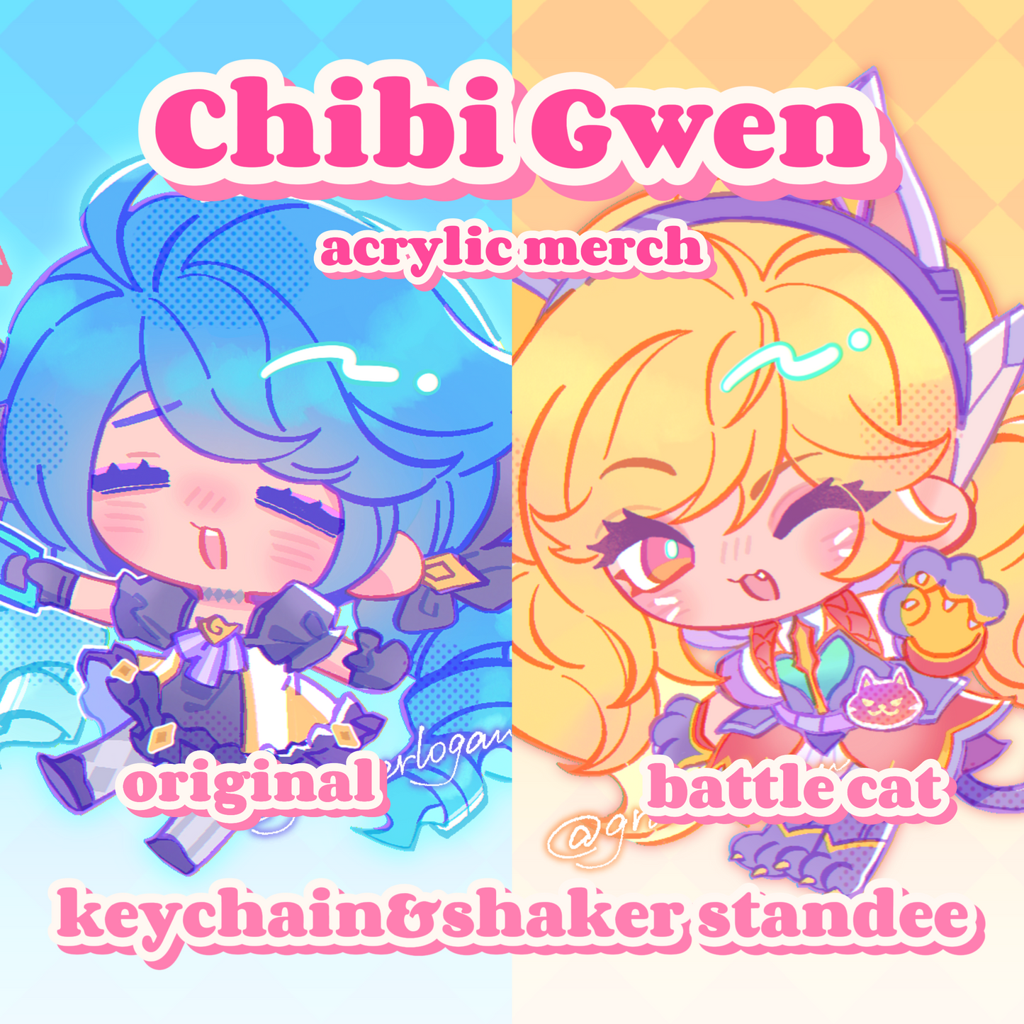 Chibi Gwen acrylic series
