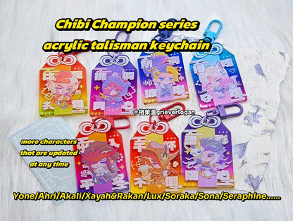 chibi champions Series：talisman keychain
