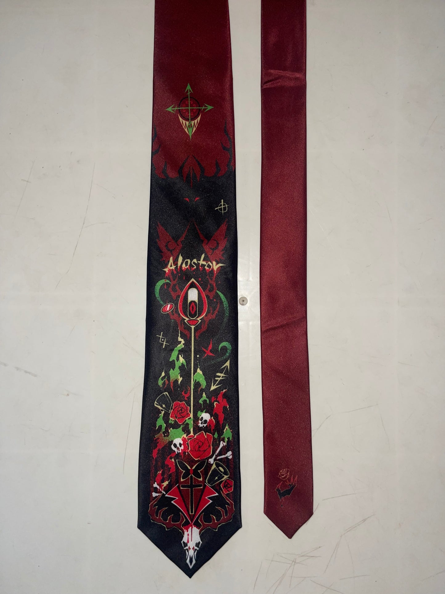 [Pre-order] HH Alastor The Radio Demon Hazbin Impression Accessory, Multi-use as Bow, Necktie, Waist Sash & Hair Ribbon