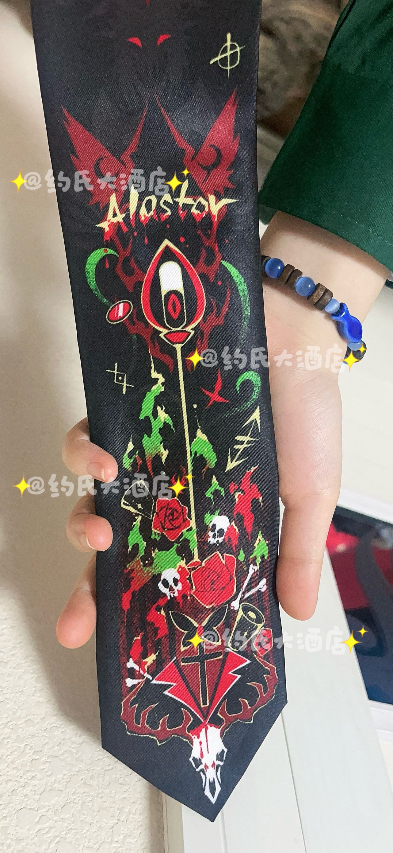 [Pre-order] HH Alastor The Radio Demon Inspired Necktie Anime Cosplay Tie