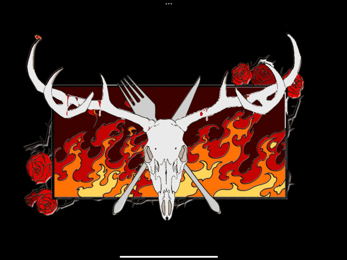 [Pre-order] Alastor Deer Skull Themed Metal Enamel Pin