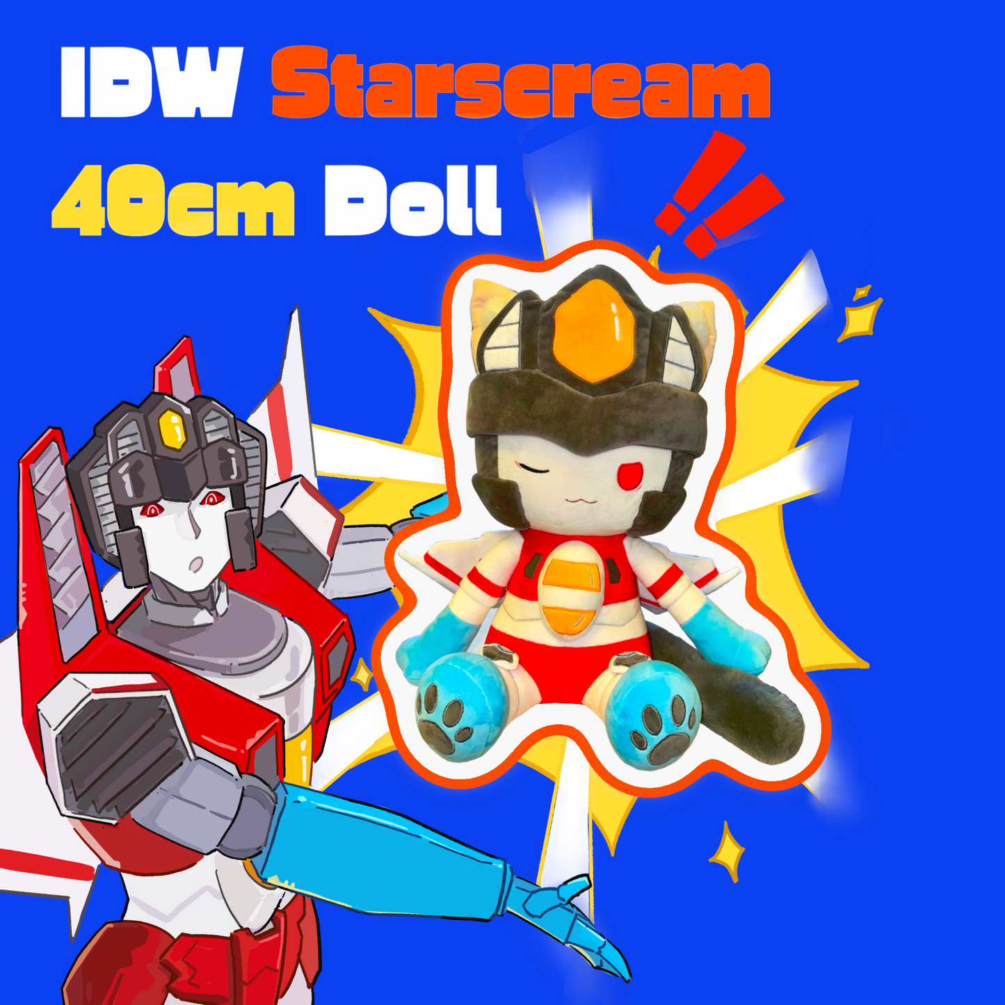 [Pre-order] IDW Starscream 40cm Plushie
