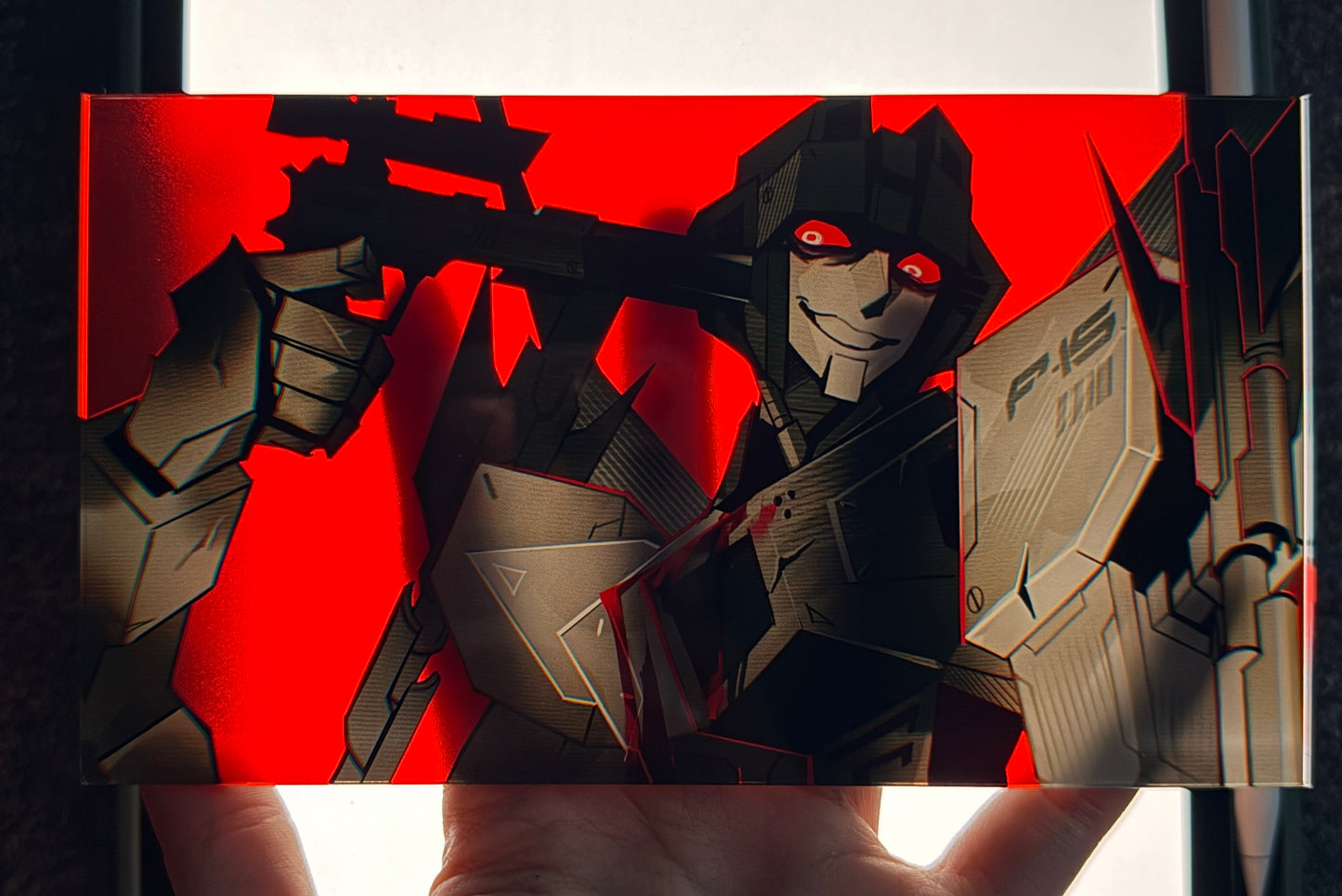 Megatron & Starscream Transparent Acrylic Board
