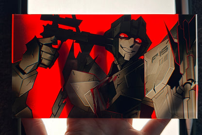 Megatron & Starscream Transparent Acrylic Board